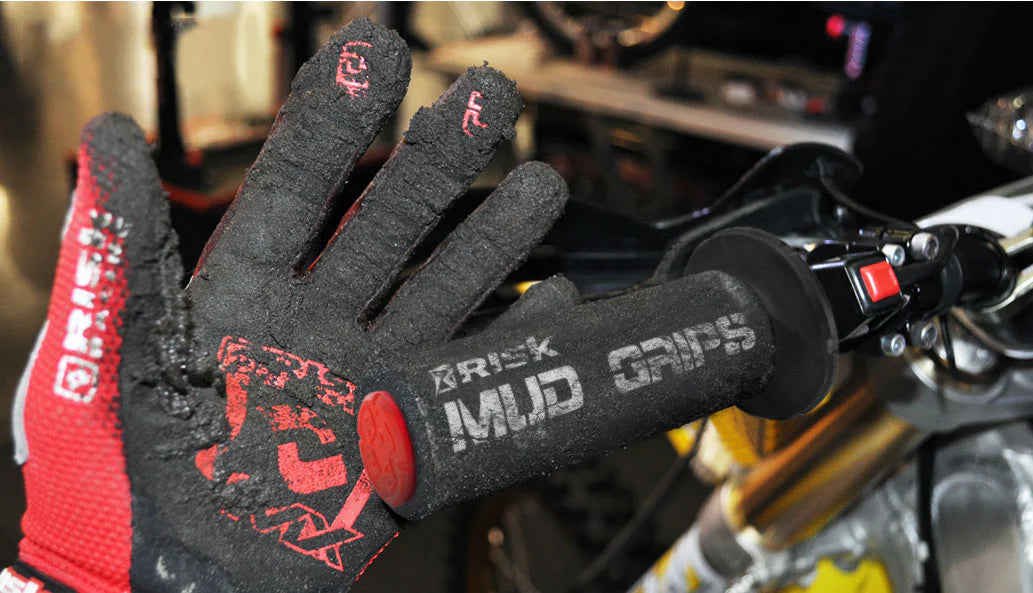 RISK RACING mud grips STEVIGE GRIP IN DE MODDER