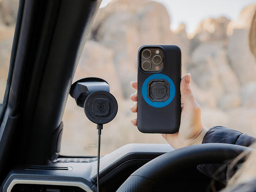 Quad Lock Windscreen Dash Suction Mount V6 - met een mag kop kan je ook een mag case plakken