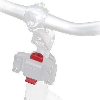 KLICKFIX drukknop - detail gemonteerd in houder