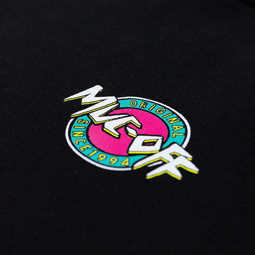 Muc-Off Surf T-Shirt zwart – 100% biologisch katoen, relaxed fit logo op voorzijde