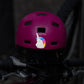 Reflective Berlin reflecterende stickers small voor kinderen unicorn in het donker op een roze helm