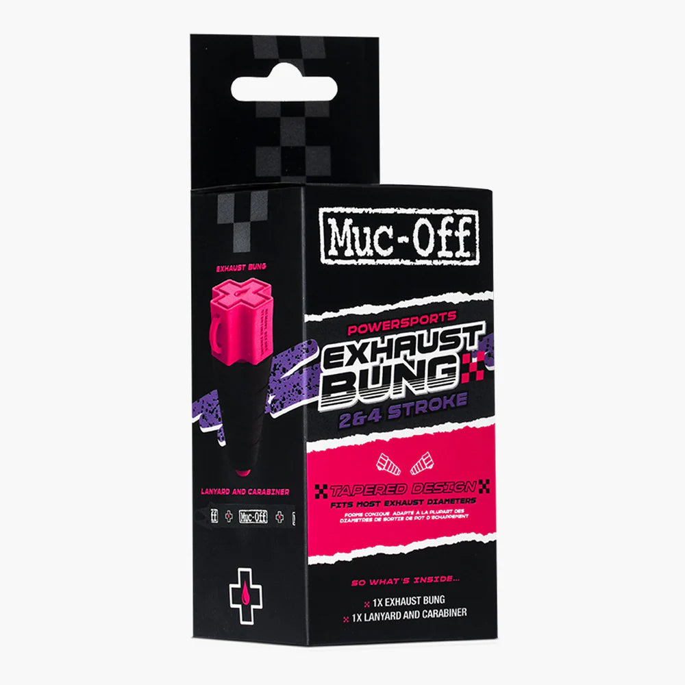 MUC-OFF EXHAUST BUNG in de verpakking