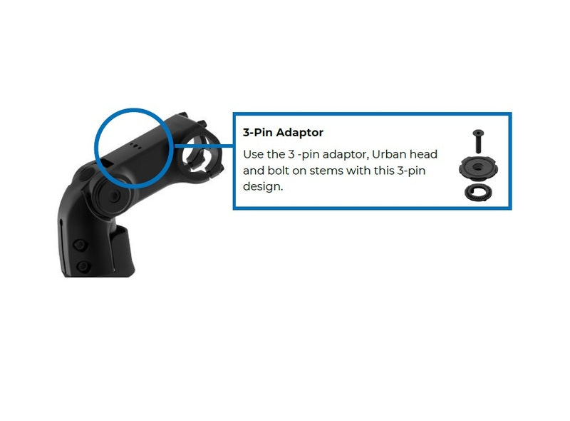 QUAD LOCK urban stem adaptor - stuurpen fietshouder