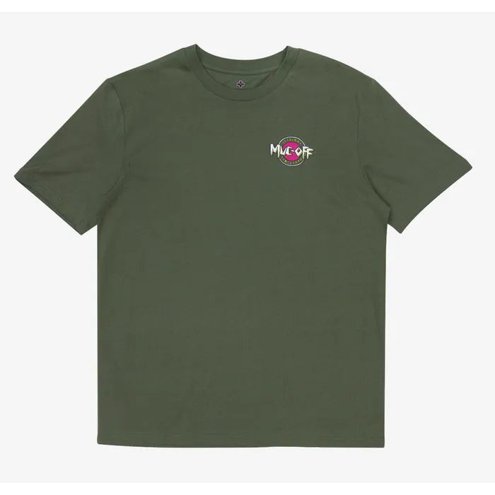 Muc-Off Surf T-Shirt groen – 100% biologisch katoen, relaxed fit
