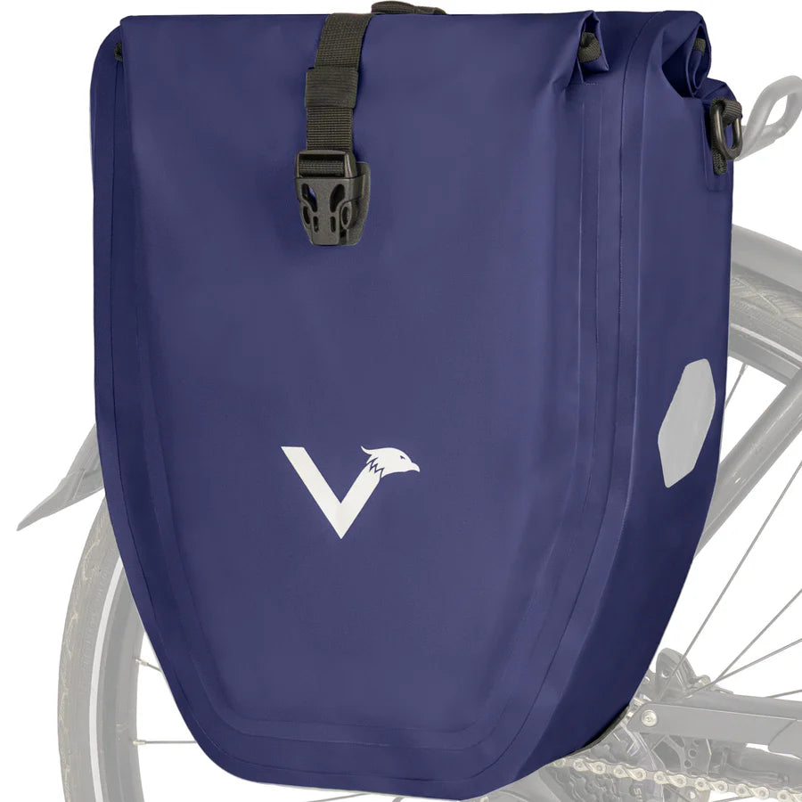 VALKENTAL Bike Bag 32L - blauw waterdichte bagagedragertas
