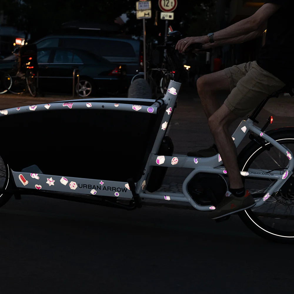 REFLECTIVE BERLIN stickers XL - grote reflecterende stickers