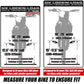 RISK Racing Lock-N-Load motorverankeringssysteem - afmetingen motor