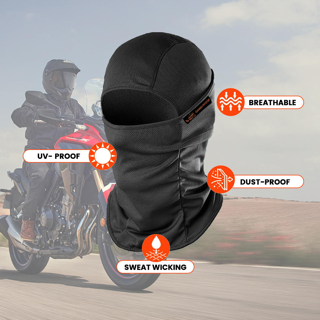 GrandPitstop COOLFIT Balaclava uv proof, dust proof, ademend en sweat wicking