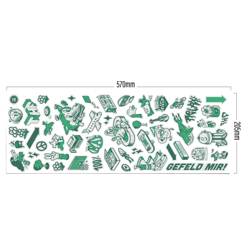 REFLECTIVE BERLIN stickers XL - grote reflecterende stickers
