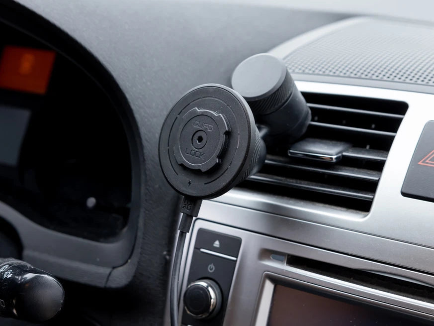 Quad Lock Car Vent Mount bevestigd aan autoventilatierooster MET EEN LOS VERKRIJGBARE mAG KOP