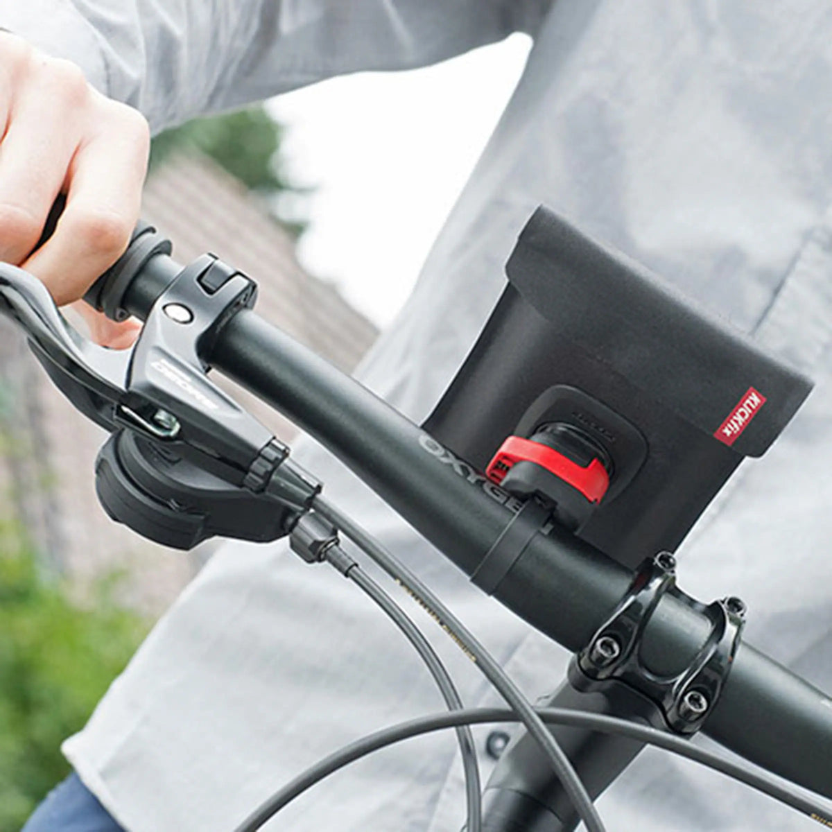 KLICKfix Phonebag Light - montagebevestiging op het stuur