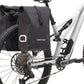 AEROE Urban Pannier Bag 12L zwart - 2 stuks gemonteerd op de pannier rack