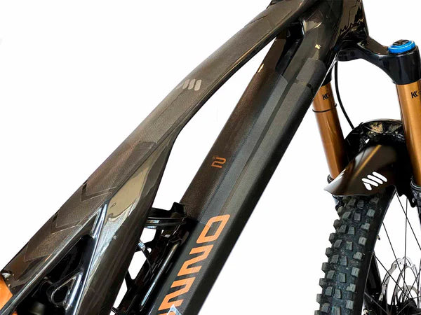 AMS Honeycomb Frame Guard E-Bike bovenkant buizen geplakt