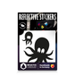 Reflective Berlin reflecterende stickers small voor kinderen octopus zwart