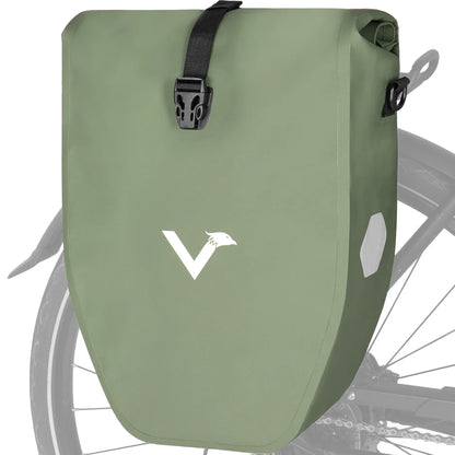 VALKENTAL Bike Bag 28L olijf groen – waterdichte bagagedragertas voor fietsers