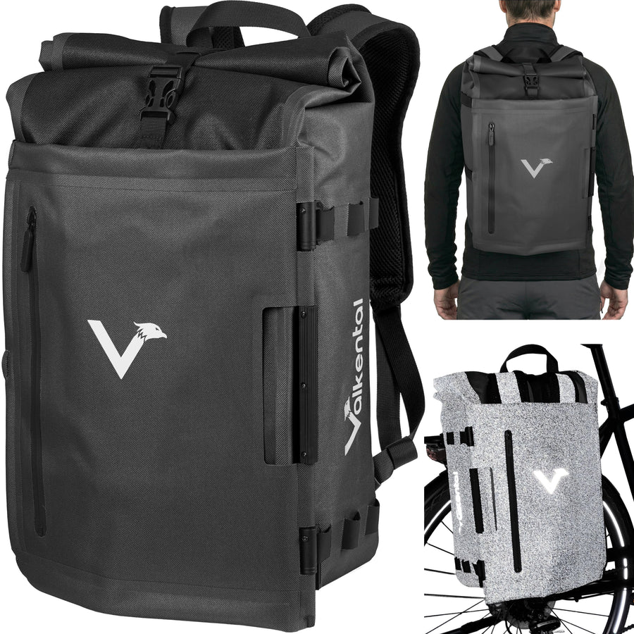 VALKENTAL trailx reflecterend zwart