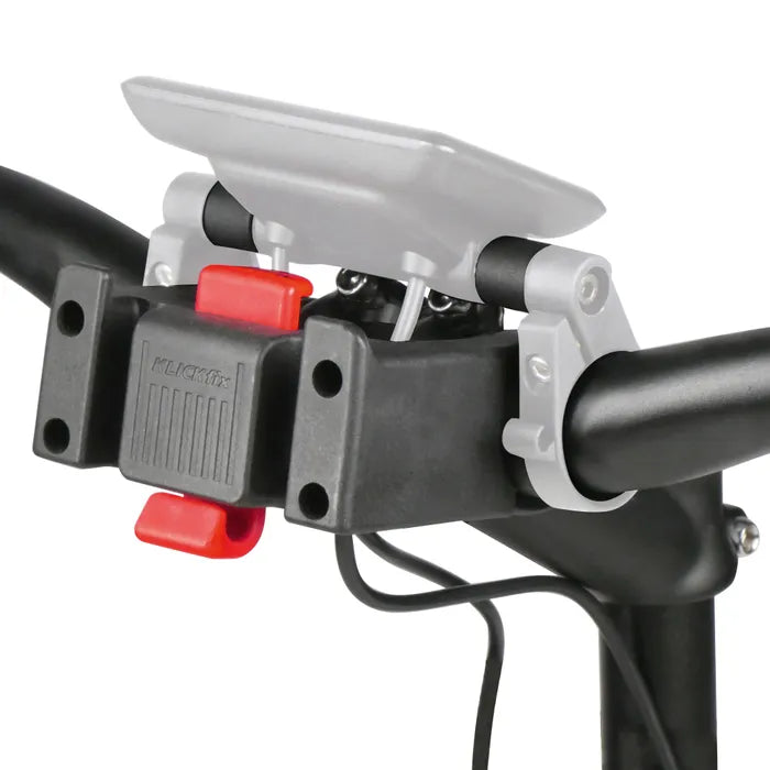 KLICKFIX Display Spacer - gemonteerd op fietsstuur op de houder