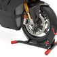 ACEBIKES SteadyStand - met een voorwiel van een motor erin