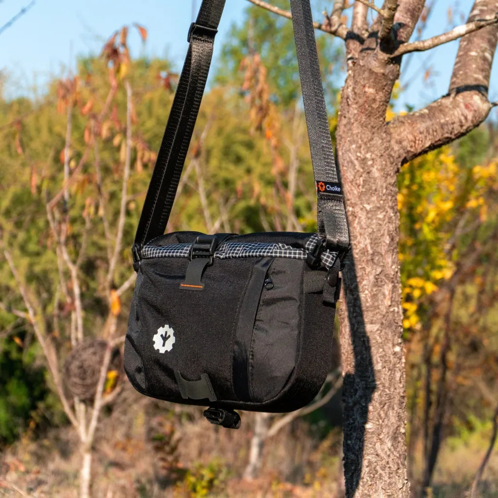 CHOIKE LapaDry 4L waterdichte stuurtas bikepacking met schouderriem
