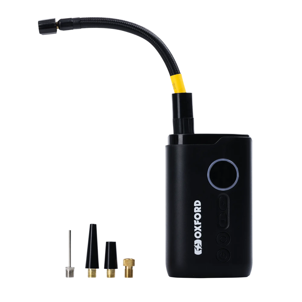OXFORD microjet tyre inflator alle accessoires in beeld