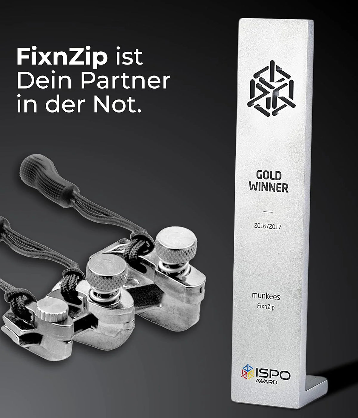 MUNKEES Zipper Repair Maat M gewonnen prijs ispo