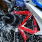 Muc-Off Soft Washing Brush - hier wordt de motor gepoetst met de borstel