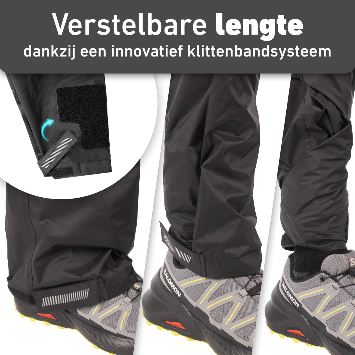 VALKENTAL REGENBROEK verstelbare lengte met klittenband