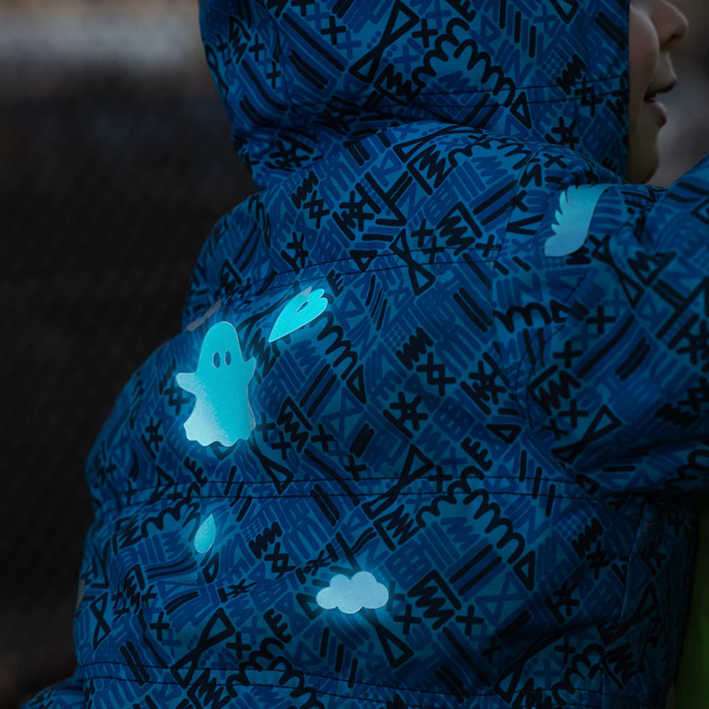  REFLECTIVE BERLIN textielstickers - spooky op een jas