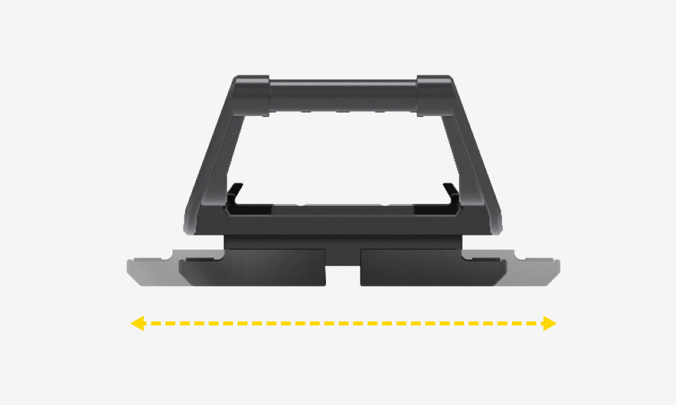  TOPEAK Omni QuickTrack Adapter - verstelbaar in breedte