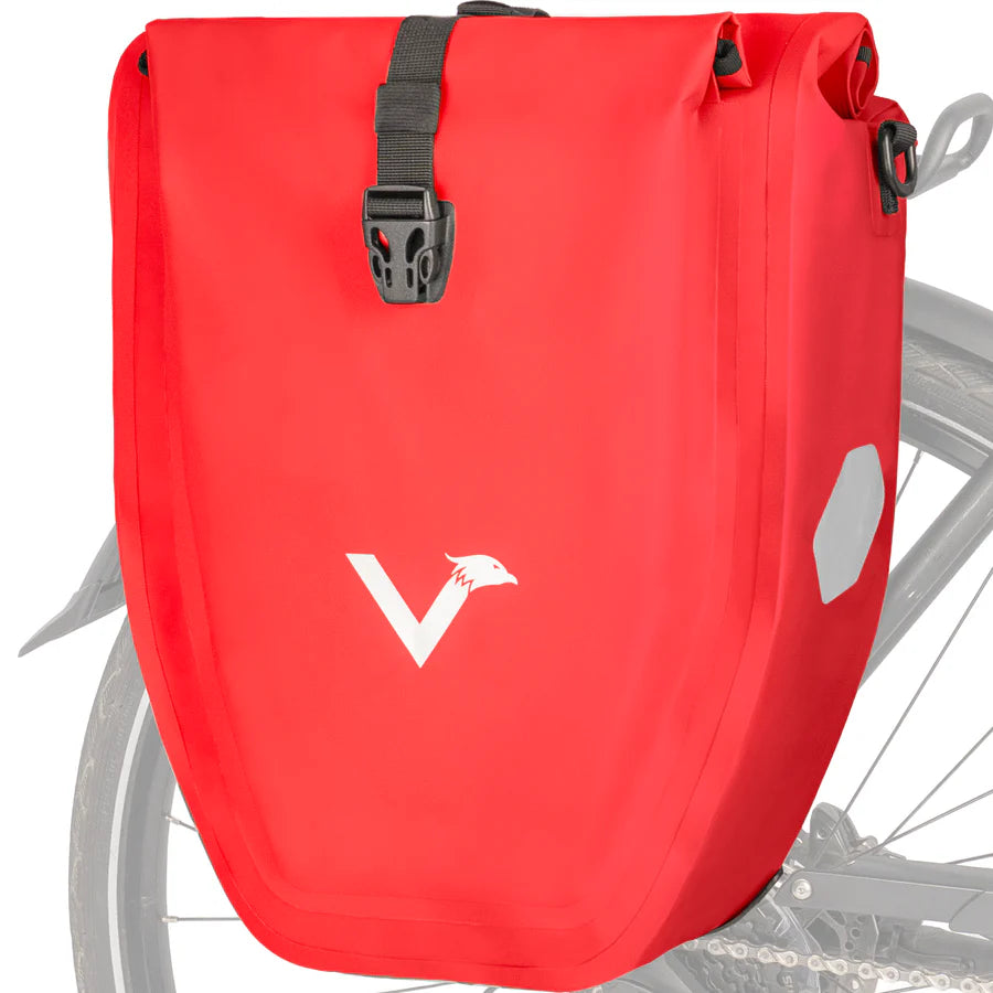 VALKENTAL Bike Bag 32L - rood waterdichte bagagedragertas