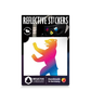 REFLECTIVE BERLIN stickers small - bear rainbow