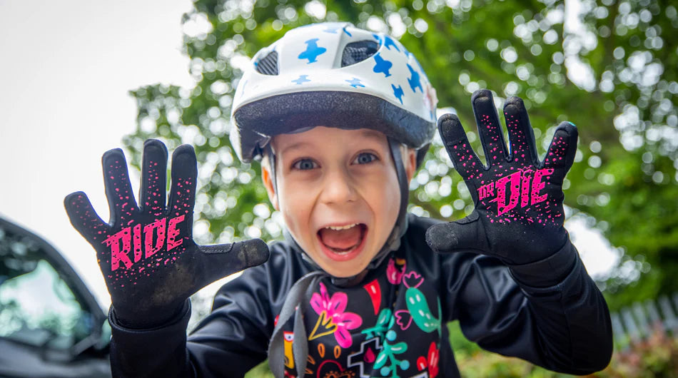 MUC-OFF Youth Ride Gloves - Junior MTB handschoenen binnenzijde met grip