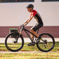 AEROE SPIDER FRONT RACK MET EEN PANNIER EN 1 FIETSTAS