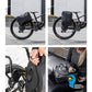 AEROE QuickLock Urban Pannier Bag Pro zwarte waterdichte fiets rugzak - meerder manieren op de fiets gemonteerd