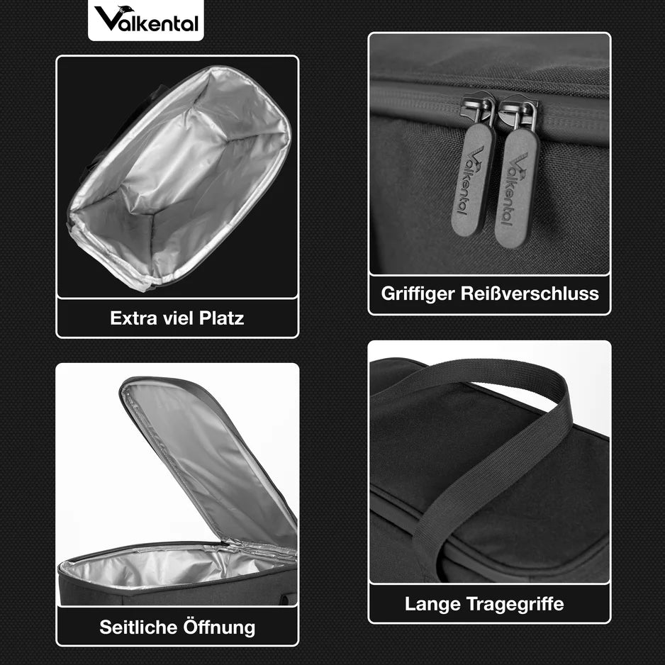 VALKENTAL inzet koeltas (rechthoekig) - bijzonderheden