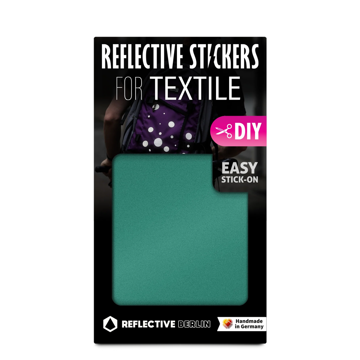  REFLECTIVE BERLIN textielstickers - diy groen