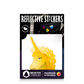 Reflective Berlin reflecterende stickers small voor kinderen unicorn goud