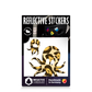 Reflective Berlin reflecterende stickers small voor kinderen octopus bruin