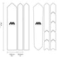 AMS Road & Gravel Frame Guard  maatvoering