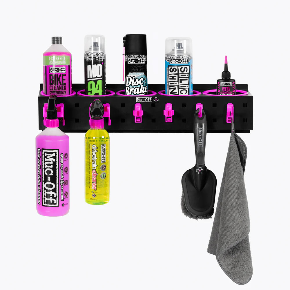 Muc-Off Bottle & Detailing Storage Rack  - voorbeeld indeling