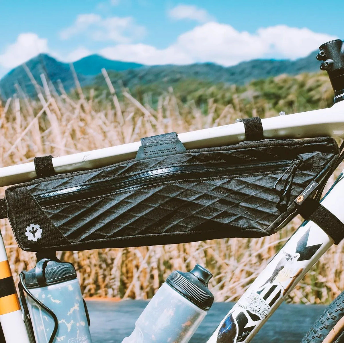 CHOIKE FrameBag R - gemonteerd onder bovenbuis