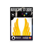Reflective Berlin reflecterende stickers small voor kinderen wings goud