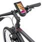 KLICKfix Phonebag Tour - gemonteerd op een fietsstuur