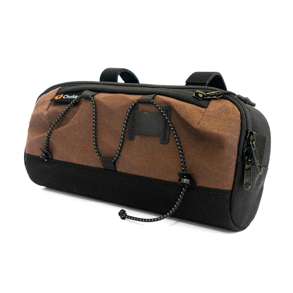 CHOIKE Tarrito EVO 3L stuurtas zwart waterbestendig voor dropstuur en bikepacking bruin