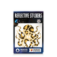 Reflective Berlin reflecterende stickers small voor kinderen octopus bruin