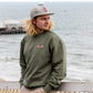 Muc-Off Surf Sweater groen – gedragen op het strand