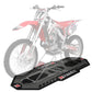 Risk Racing Factory Motocross Pit Mat - met een moitor erop en de RR1