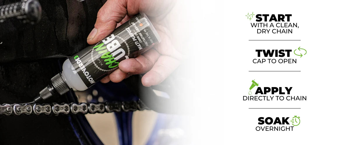MOTOVERDE PTFE Chain Lube - gebruiksaanwijzing