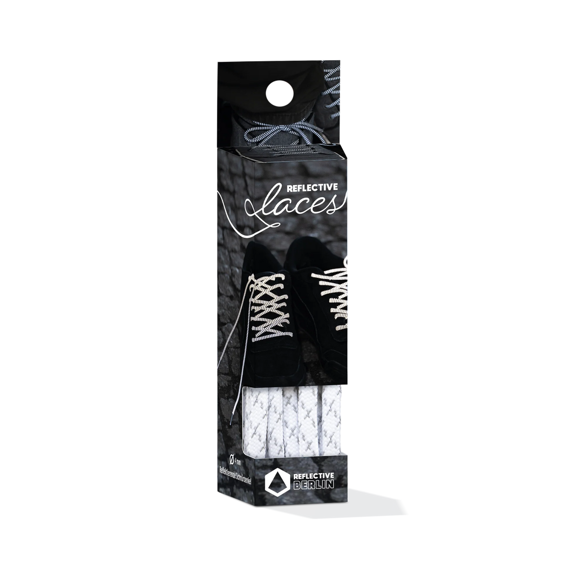 REFLECTIVE BERLIN reflecterende veters - wit
