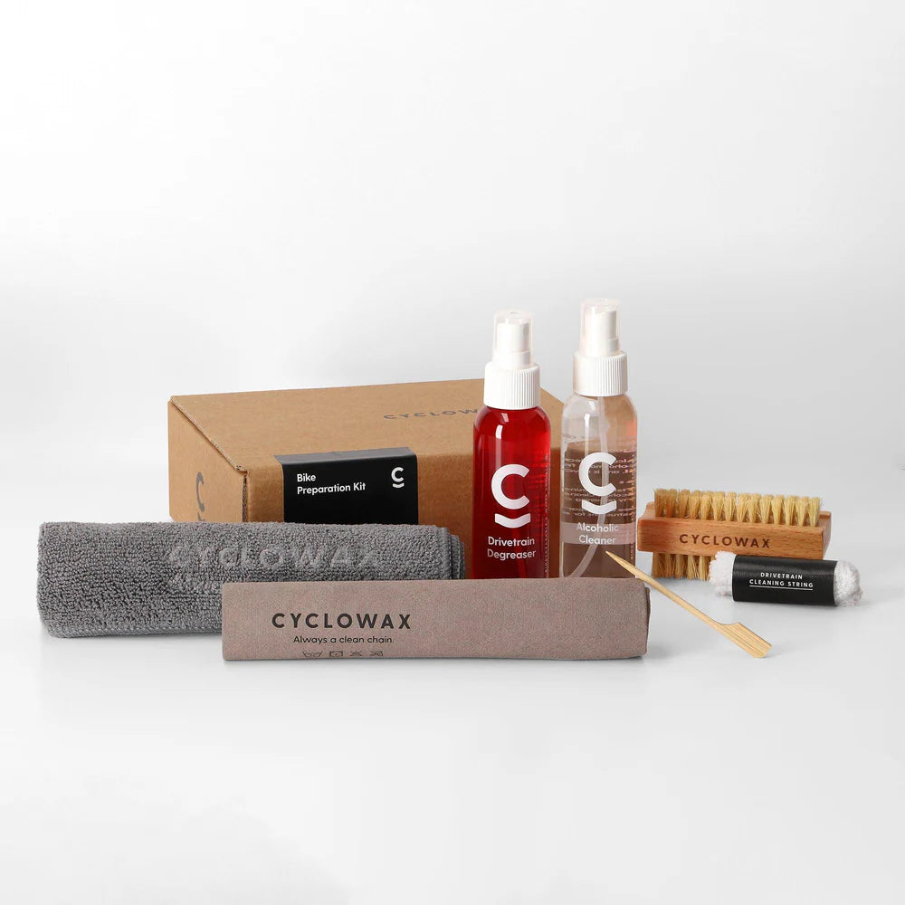 Cyclowax Starter Kit - schoonmaak set uitgepakt